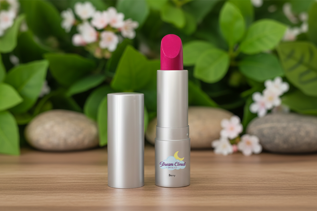 "dream kiss" natural vegan lipstick (berry)