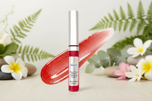 "moon glow" natural hydrating lipgloss (night queen)