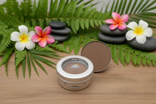 "moon dust" natural pressed eyeshadow (chocolate)