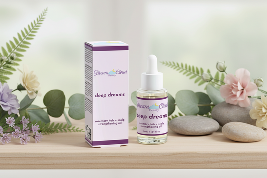 "deep dreams" rosemary hair + scalp strengthening oil