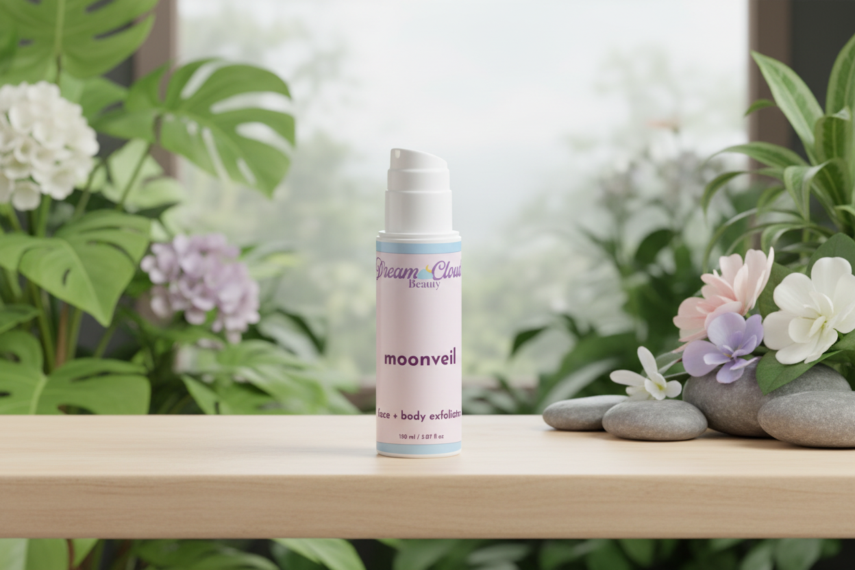 "moonveil" face + body exfoliator