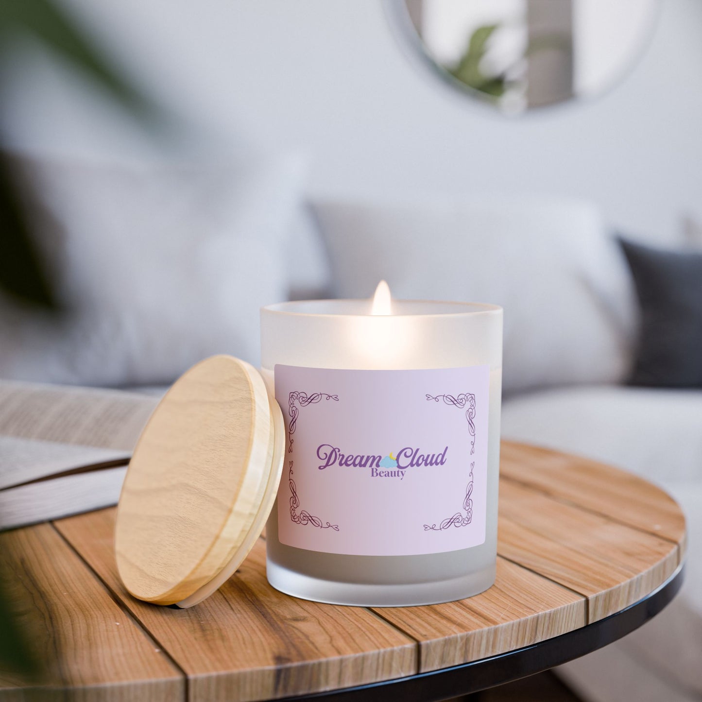 Dream Cloud Beauty Frosted Glass Soy Candle