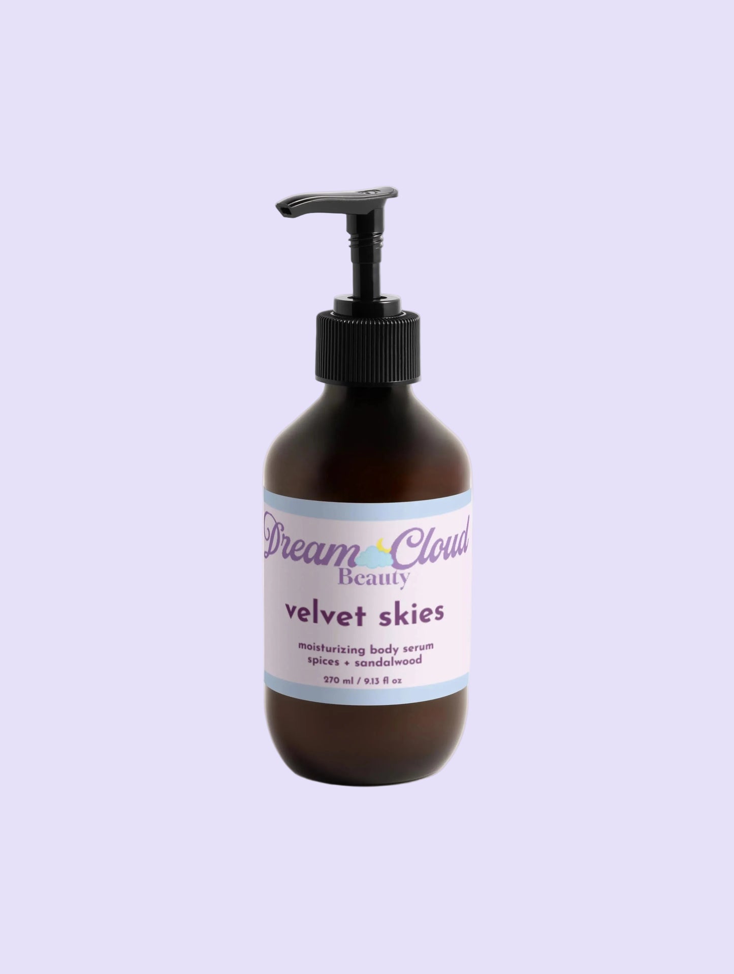 "velvet skies" moisturizing body serum, spices + sandalwood