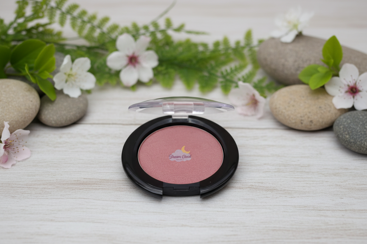"cloud kiss" natural pressed blush (dust pink)