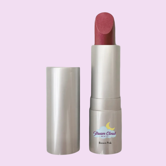 "dream kiss" natural vegan lipstick (brown pink)