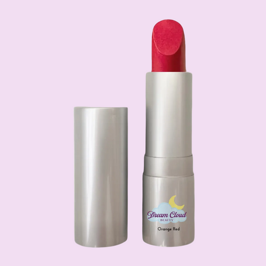 "dream kiss" natural vegan lipstick (orange red)