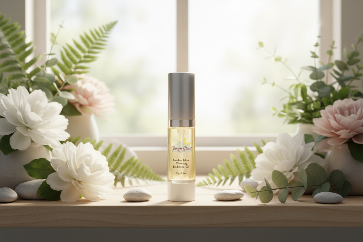 "golden glow" glowing radiance oil