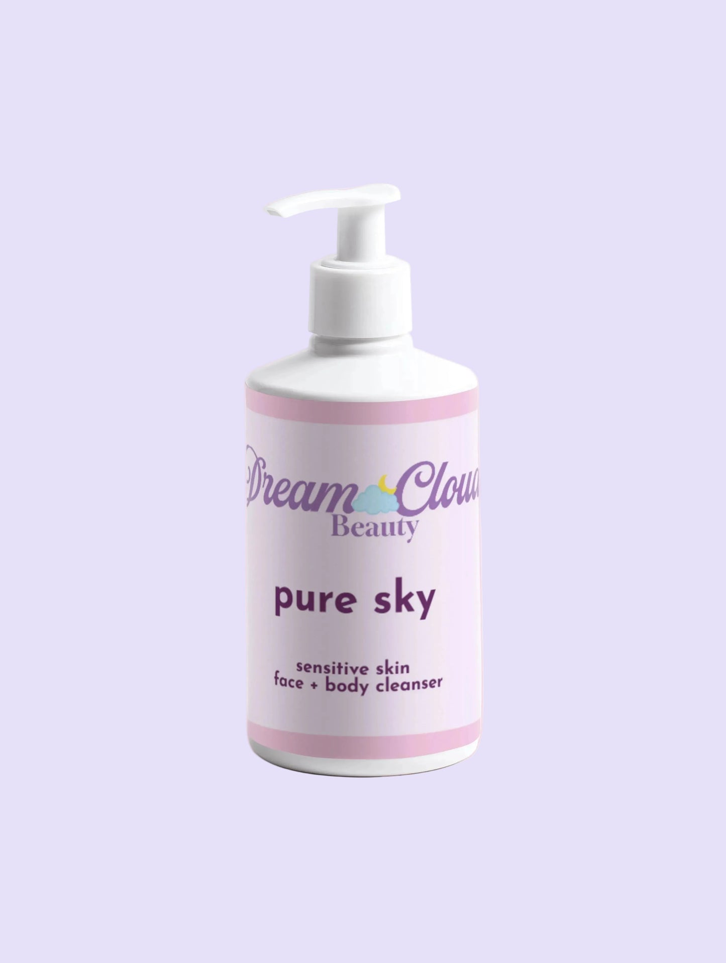 "pure sky" sensitive skin face + body cleanser