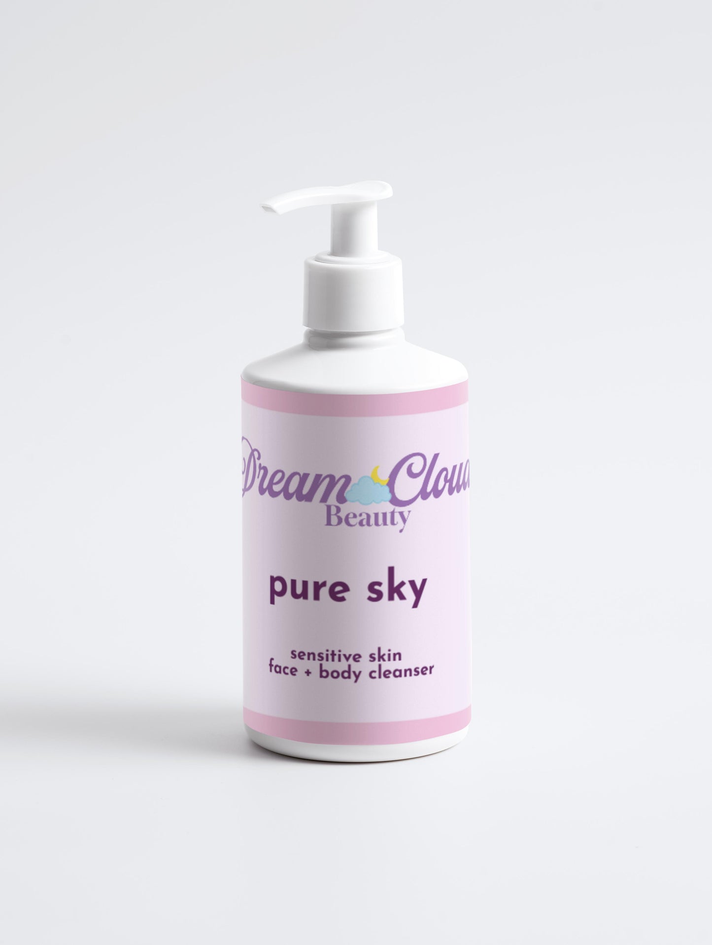 "pure sky" sensitive skin face + body cleanser