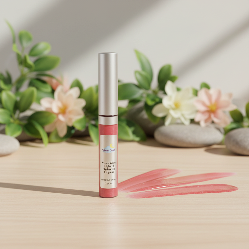 "moon glow" natural hydrating lipgloss (gorgeous spring)