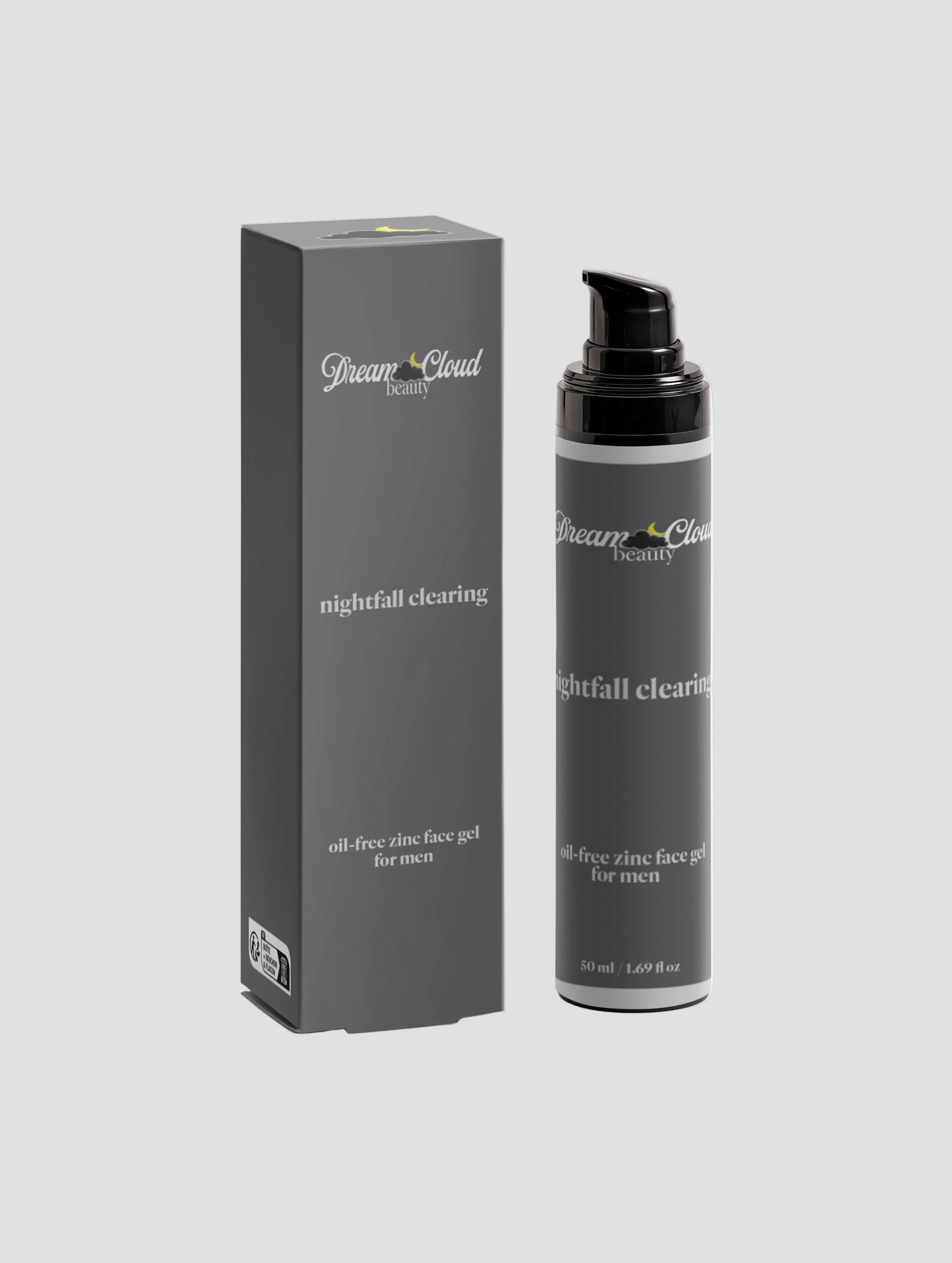 "nightfall clearing" face gel for men