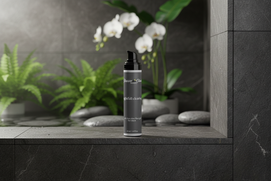 "nightfall clearing" face gel for men