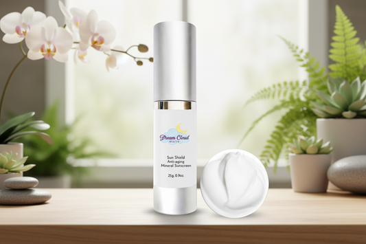 "sun shield" anti-aging mineral sunscreen