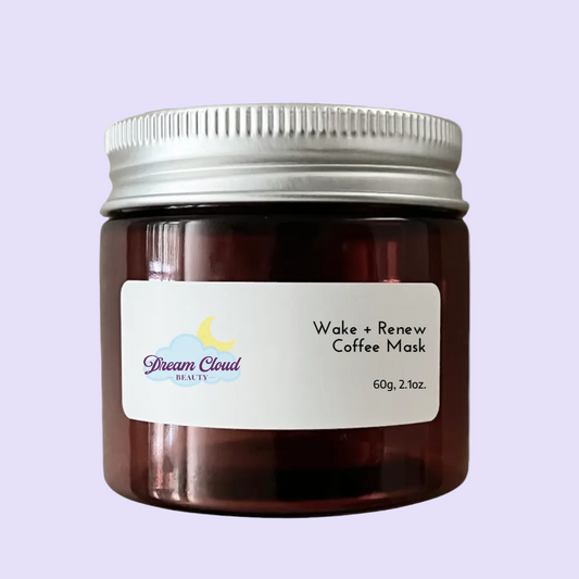 "wake + renew" coffee mask
