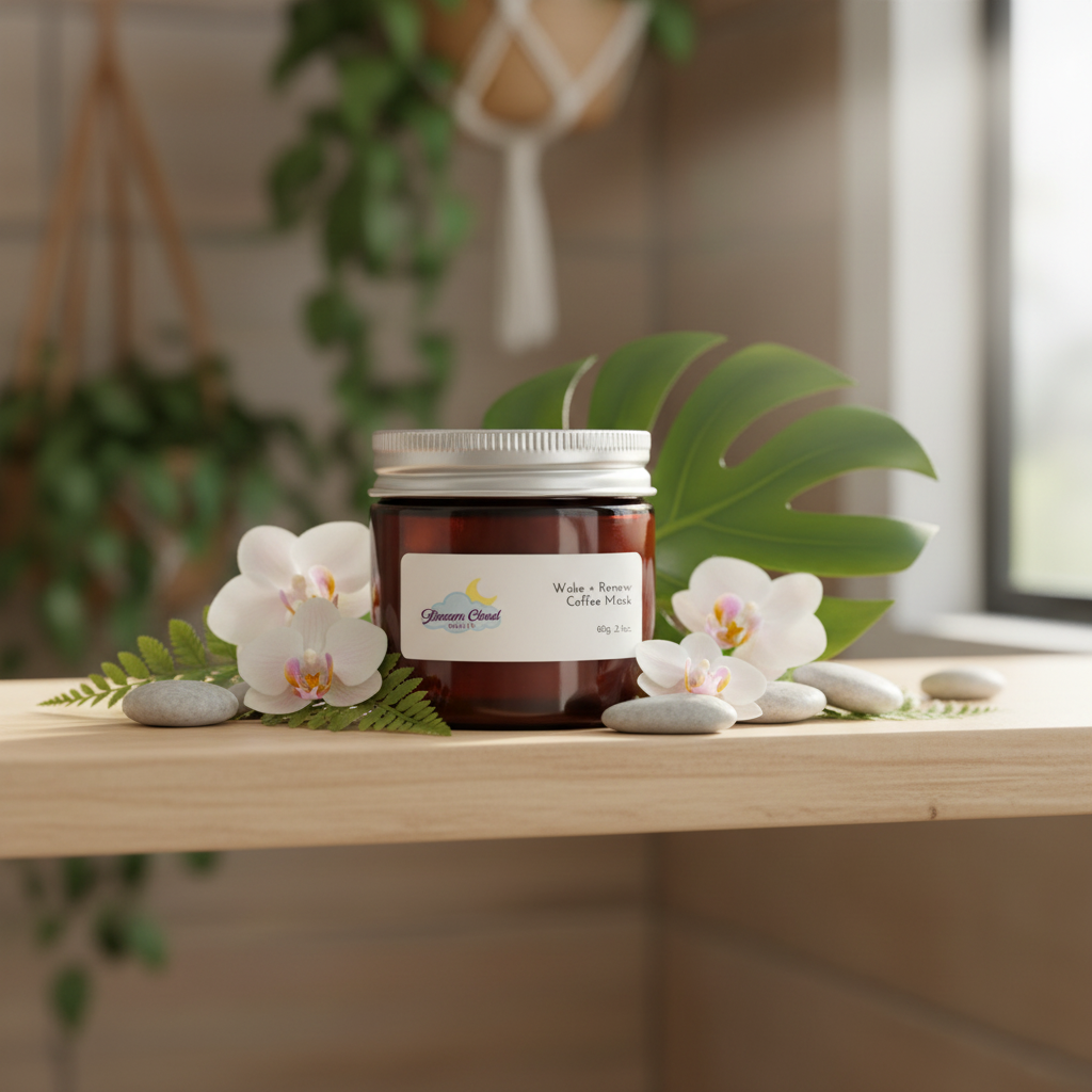 "wake + renew" coffee mask