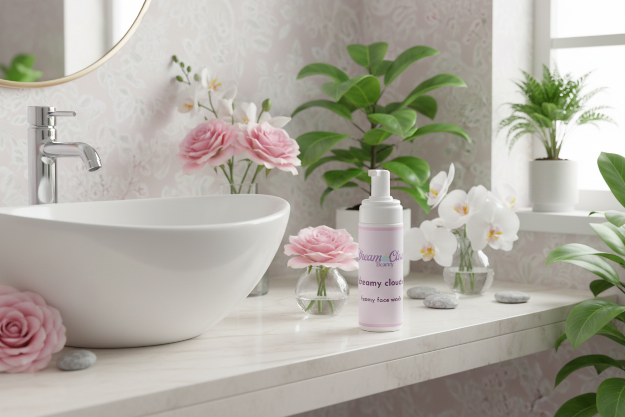 "dreamy clouds" foaming face wash