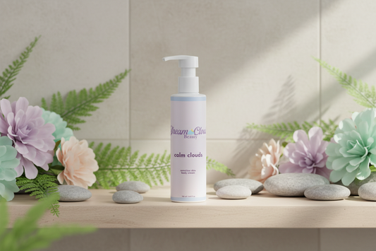 "calm clouds" sensitive skin body cream