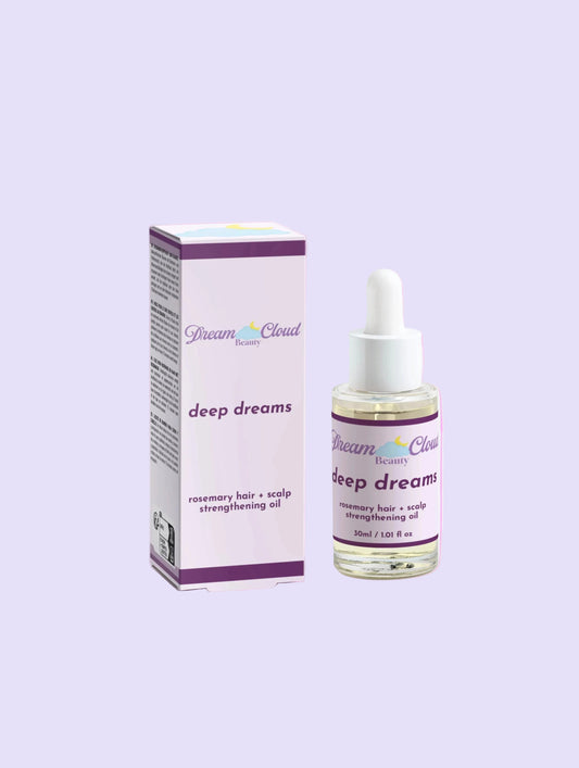 "deep dreams" rosemary hair + scalp strengthening oil